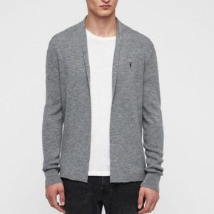 All Saints Long Sleeve Wool Long Cardigan  - Large